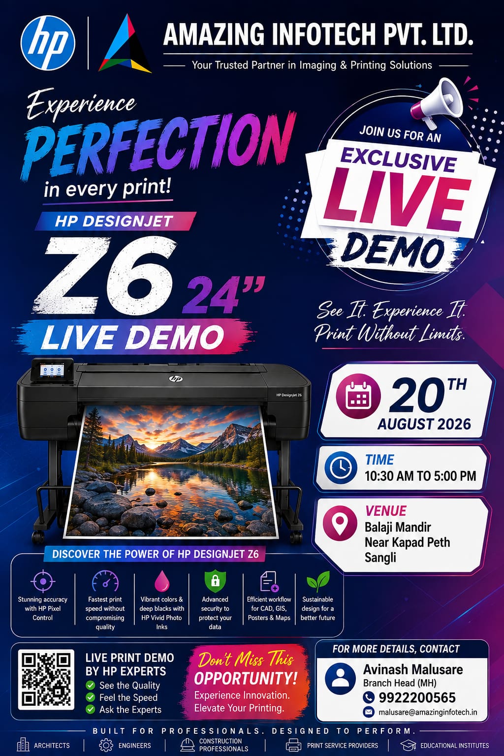 HP DesignJet Z6 24-inch Live